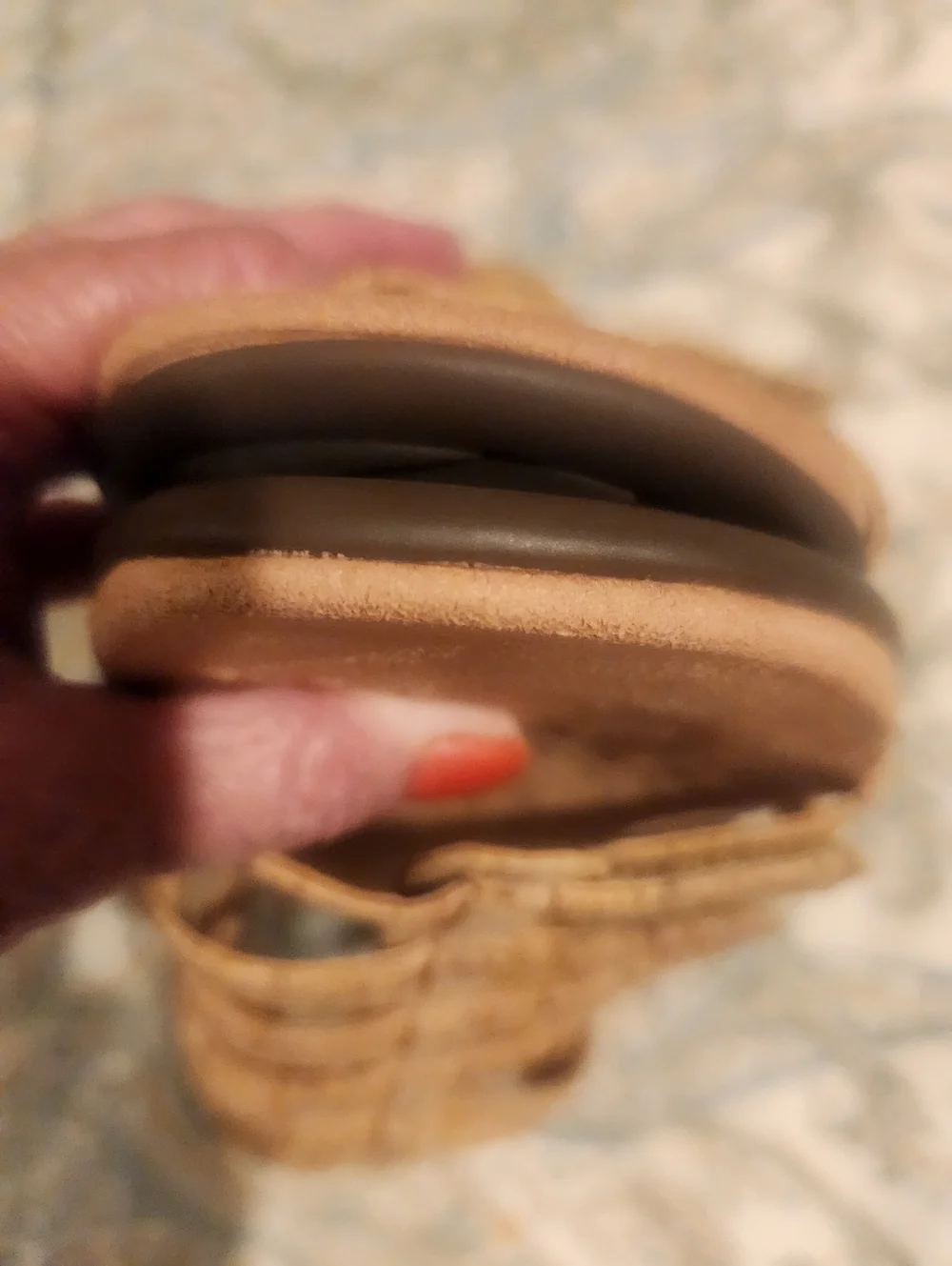 Vionic Cork Tan Strappy Sandals Sz 9 - Picture 3 of 6